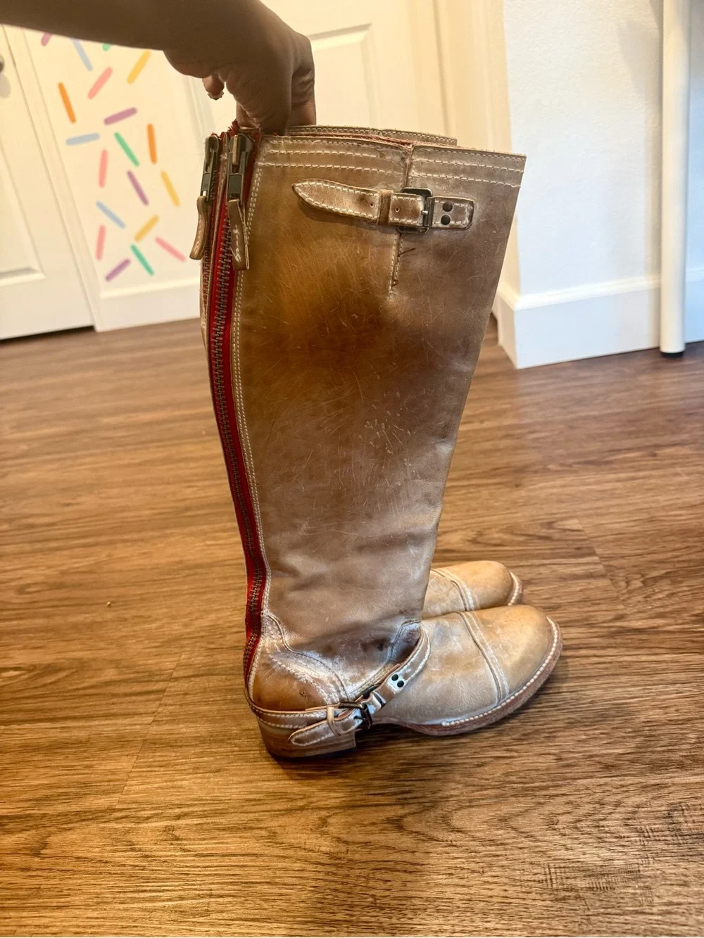 Freebird by Steven Tan Leather Over-the-Knee Boots size 8